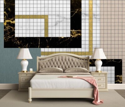 3D Small Square G13635 Wallpaper Wall Murals Removable Self-adhesive Honey