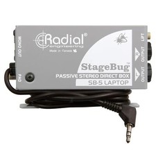 Radial Engineering StageBug SB-5 1-channel Passive Laptop Direct Box SB5 DI Mono