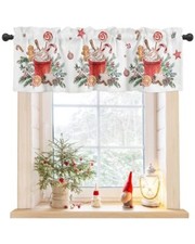 Christmas Valances for Windows Gingerbread Candy Cane 54x18in Christmas0948