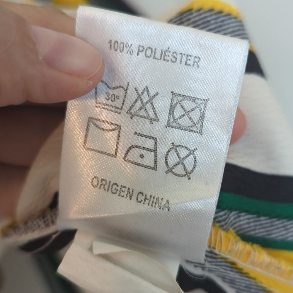 Daniel Cassin Vertical Stripes Button Down Shirt L - image 7