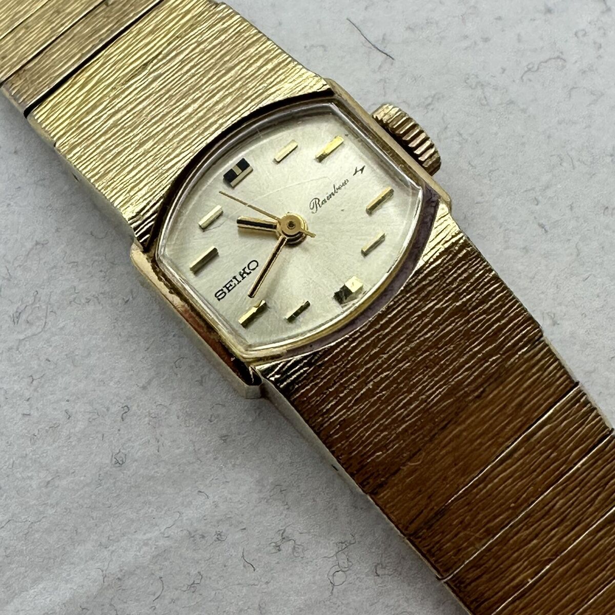 Seiko Womens Rainbow Watch 18K GF Tops 070332 1104-3200 Wind Seiko Womens Rainbow Watch 18K GF Tops 070332 1104-3200 Wind