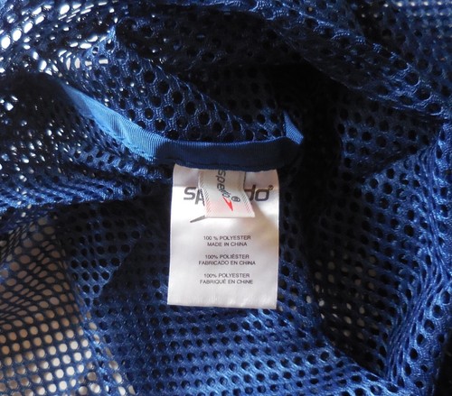 SPEEDO Mesh Equipment Bag Navy Blue/White/Black - Picture 2 of 6