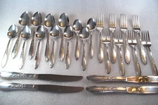 Oneida Ltd Wm A Rogers Country Lane Flatware 24 Pc Lot Silverplate