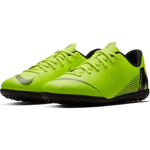 Scarpe calcetto bimbo Nike JR Vapor 12 Club GS TF AH7355-701 Giallo-Nere |  eBay