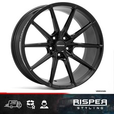 VEEMAN V-FS48 20 INCH ALLOY WHEELS - 5X112 - GLOSS BLACK STAGGERED SET OF 4