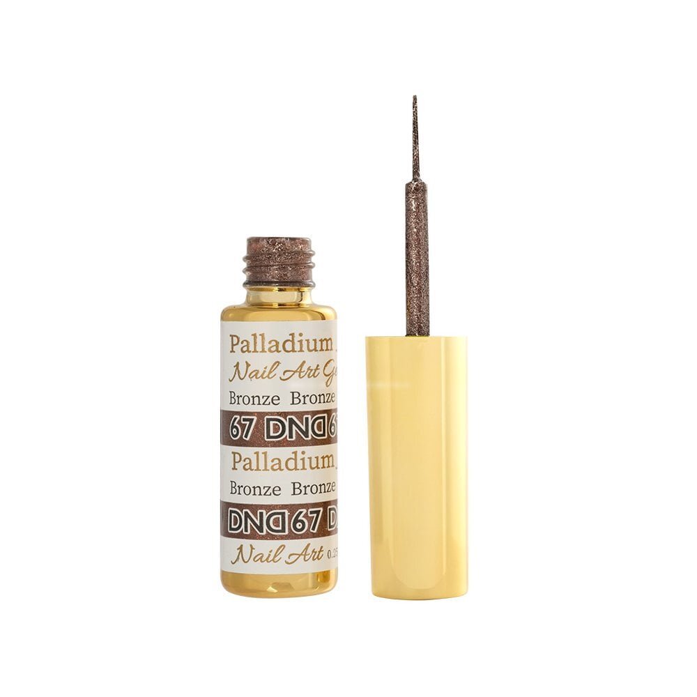 DND Gel Nail Art Liners - Palladium Bronze 67 - 9ml