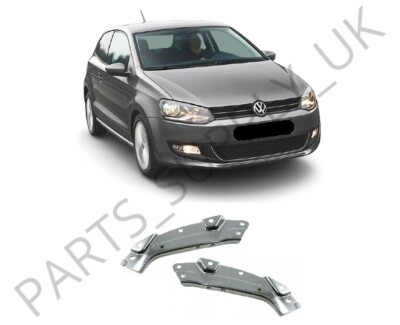 NEU passt für VW POLO 2009 - 2017 FRONTSCHEINWERFER OBERER HALTER PAAR LINKS + RECHTS