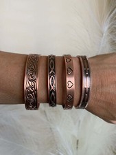 Gorgeous Magnetic Bracelet Cuff Men Women Arthritis Pain Relief Balance Calm Joy