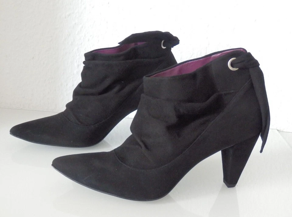 Linea Tesini Stiefelette schwarz Leder  Gr. 39 - Bild 2 von 4