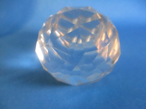Antique EDINBURGH SCOTLAND Decanter Heavy Crystal w/ Globe Stopper Hobnail Cuts - Picture 22 of 24