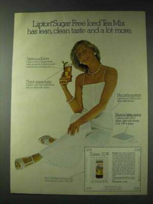 1978 Lipton Sugar Free Iced Tea Mix Ad - Lean, Clean