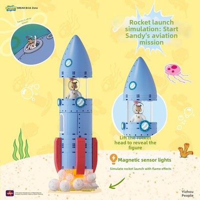 AREA-X SpongeBob Sandy's Dome Baumhaus Bauset 1200 Teile Geschenk für Kinder