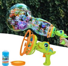 Bubble Gun Bubble Machine Dinosaur Bubble Blower Toy for Kids and Toddlers Bubbl