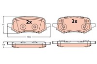 TRW GDB2367 Bremsbelagsatz Hinten/Vorne , Passt Zu: Ford Puma 1.0-1.5D 09.19- Fü