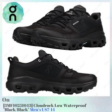 ON Cloudrock Waterproof Low Triple Black for sale | eBay