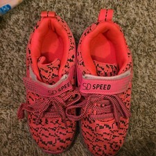 SD Speed Youth Inline Skates Shoes Pink Size 31 Light-Up Wheels Made in China