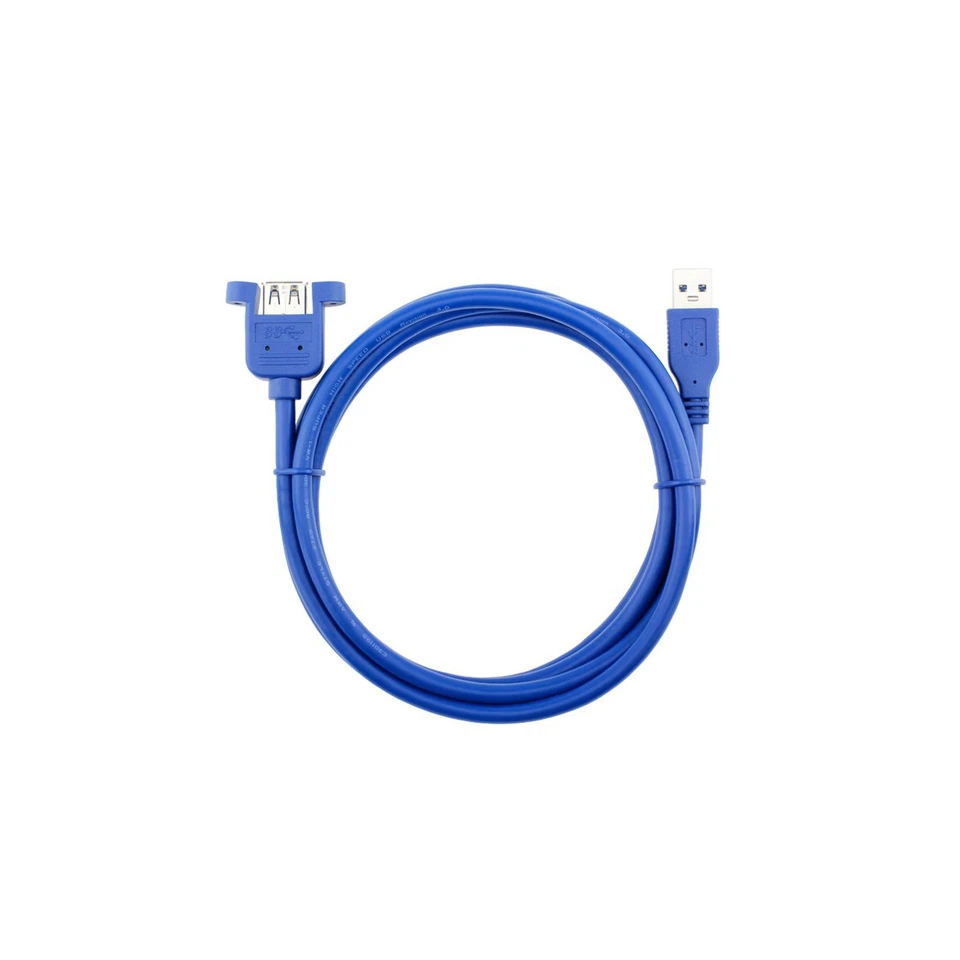 USB 3.0 Extension Cable Lead A Male To Female Extention With Screw Holder 0.3-5M - Image 3 of 4