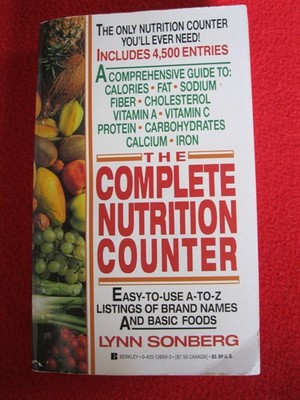The Complete Nutrition Counter - mass market paperback Sonberg, Lynn