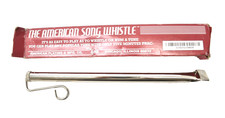 American Plating Nickel Plated Slide Song Whistle 302 w Box Vintage Instrument