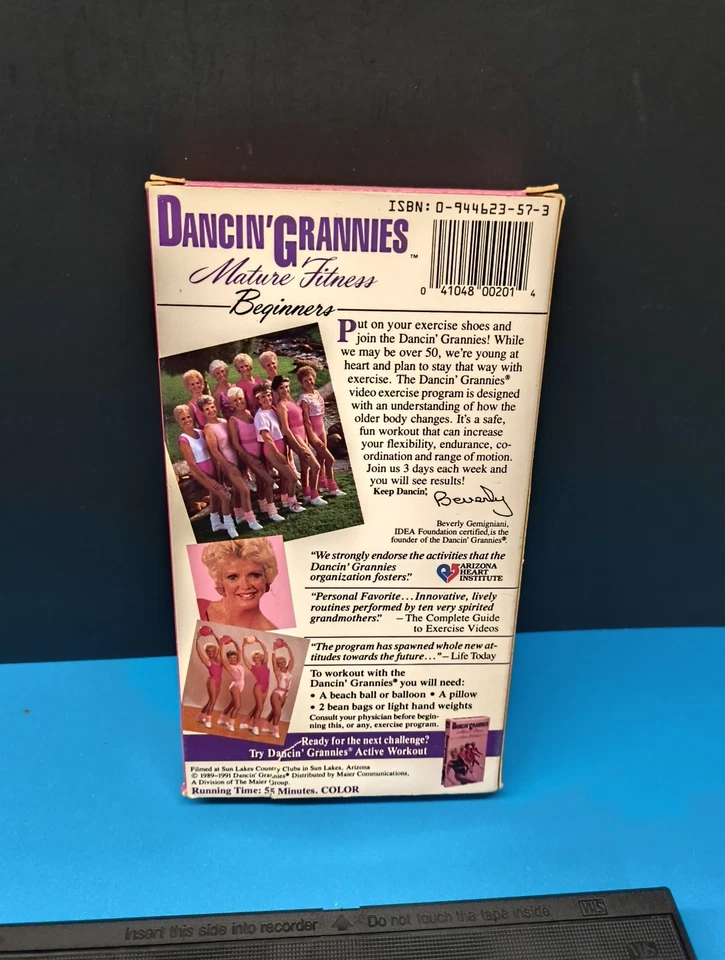 1989 Dancin' Grannies Mature Fitness Beginners Exercise VHS Tape - Image 2 of 4