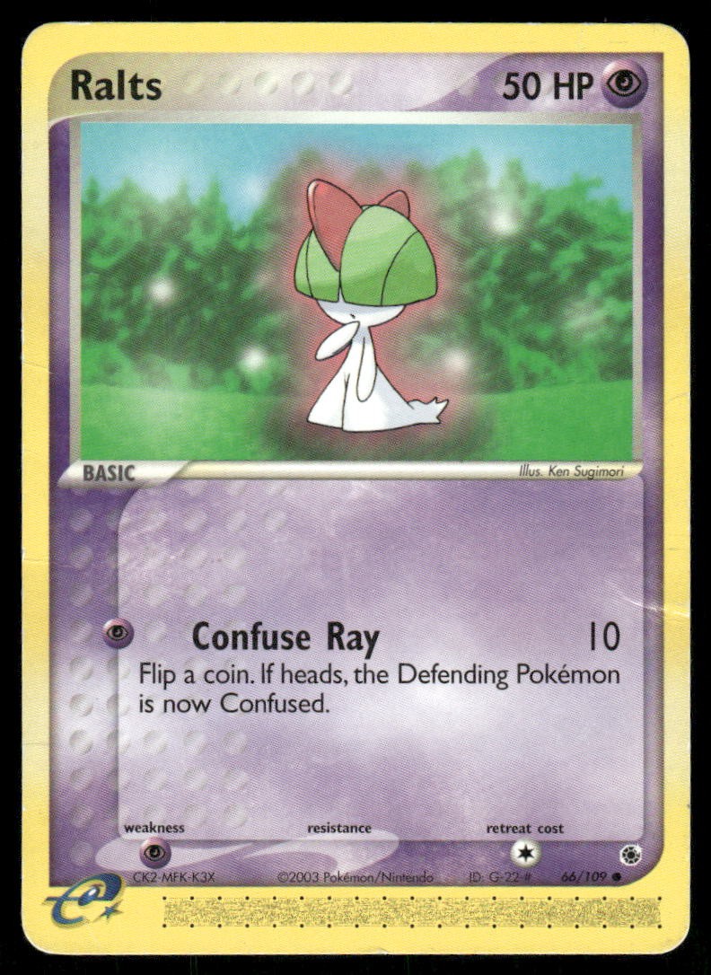2003 Pokemon Ralts Common Ruby & Sapphire 66/109 DMG