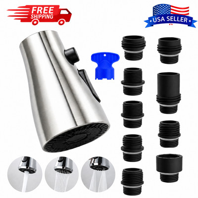 Kitchen Faucet Pull Down Spray Head Replacement 3 Modes Multiple Colors