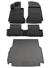 Gummi Fußmatten Kofferraumwanne für Mercedes S204 C-Klasse 2007-2014 Matten Set