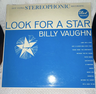 Billy Vaughn Look For A Star Dot Records LP Vinyl Stereo 12'' 33 RPM DLP 25322