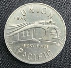 VTG 1934 UNION PACIFIC Train LUCKY Coin Alcoa Aluminum 30.7mm PIECE OF HISTORY  — photo 1