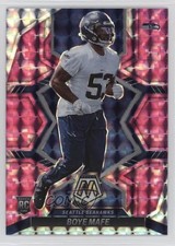 2022 Panini Mosaic Rookies Pink Camo Mosaic Prizm Boye Mafe #385 11sc