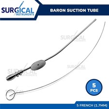 5 piezas tubo de succión BARON 5 instrumentos quirúrgicos franceses (1,7 mm) grado alemán