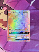 Tapu Bulu GX - 149/147 [Burning Shadows] Pokemon TCG - RAINBOW SECRET RARE - NM on eBay