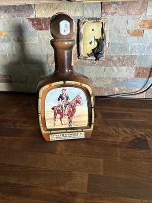 Vintage Beams Choice Fredric Remington Kentucky Straight Decanter Whiskey Empty