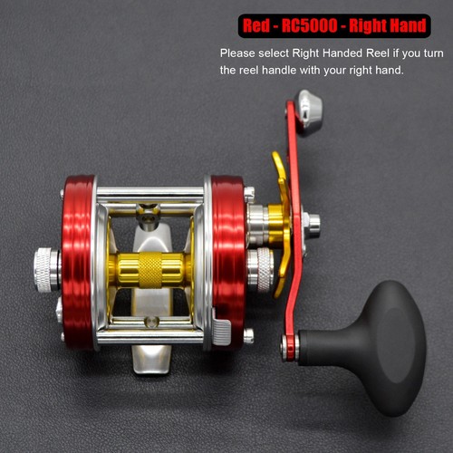 CAMEKOON X-Tribe Round Baitcast Reel Saltwater Fishing 5.3:1 ON/OFF Line Clicker - Picture 16 of 27