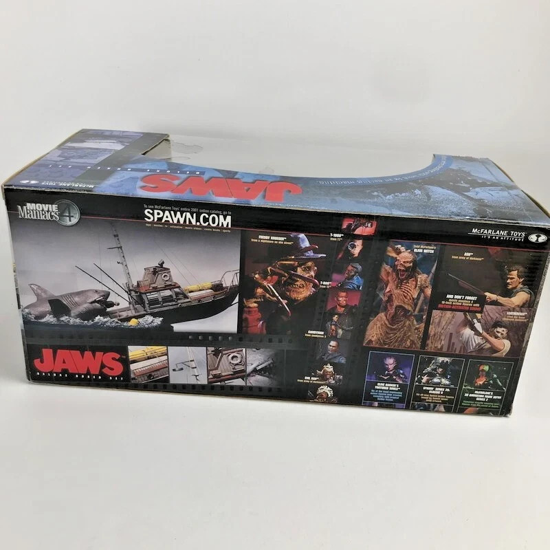 McFarlane Toys Jaws Movie Maniacs Deluxe Box Set Boat Shark Figure