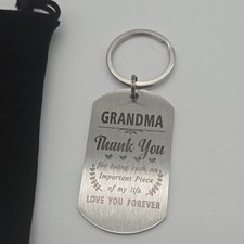 Grandma Gifts, Best Grandma Birthday Keychain, Thank You Love