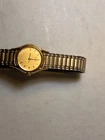 VTG Seiko Women 1N01-0E19 Gold Expansion Quartz Analog 20mm Watch Needs Battery