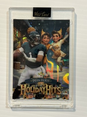 2025 Wild Card Holiday Hits Jersey Edition Jalen Hurts 3/4 Eagles