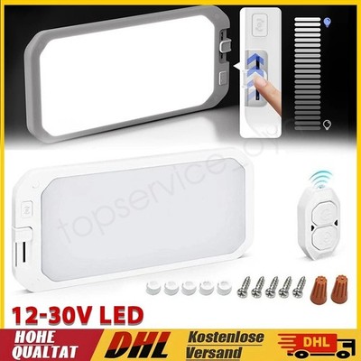 1/2 Ultradünn Wohnmobil Lampen 12V/24V Boot Wohnwagen Deckenlampe Dimmbar Mit FB