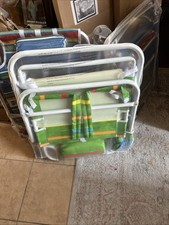 Backpack Beach Camping Chair Folding Heavy Duty, Aluminum, Cup Holder Multicolor