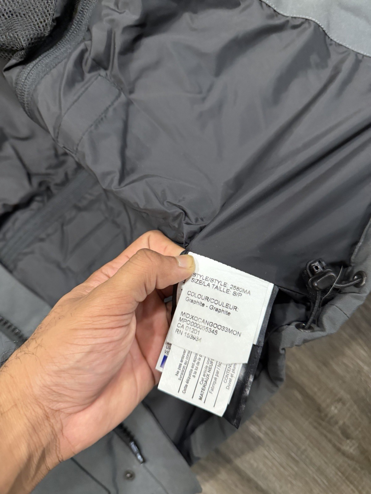 Canada Goose Mens Emory Parka Gray Small S Fur NWT Jacket Authentic 2580MA image 8