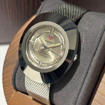 ⭐︎RADO 70s DIASTAR クロノメーター カットガラス 自動巻 腕時計 Rado Diastar Automatic Chronometer Silver Cut Glass Men's