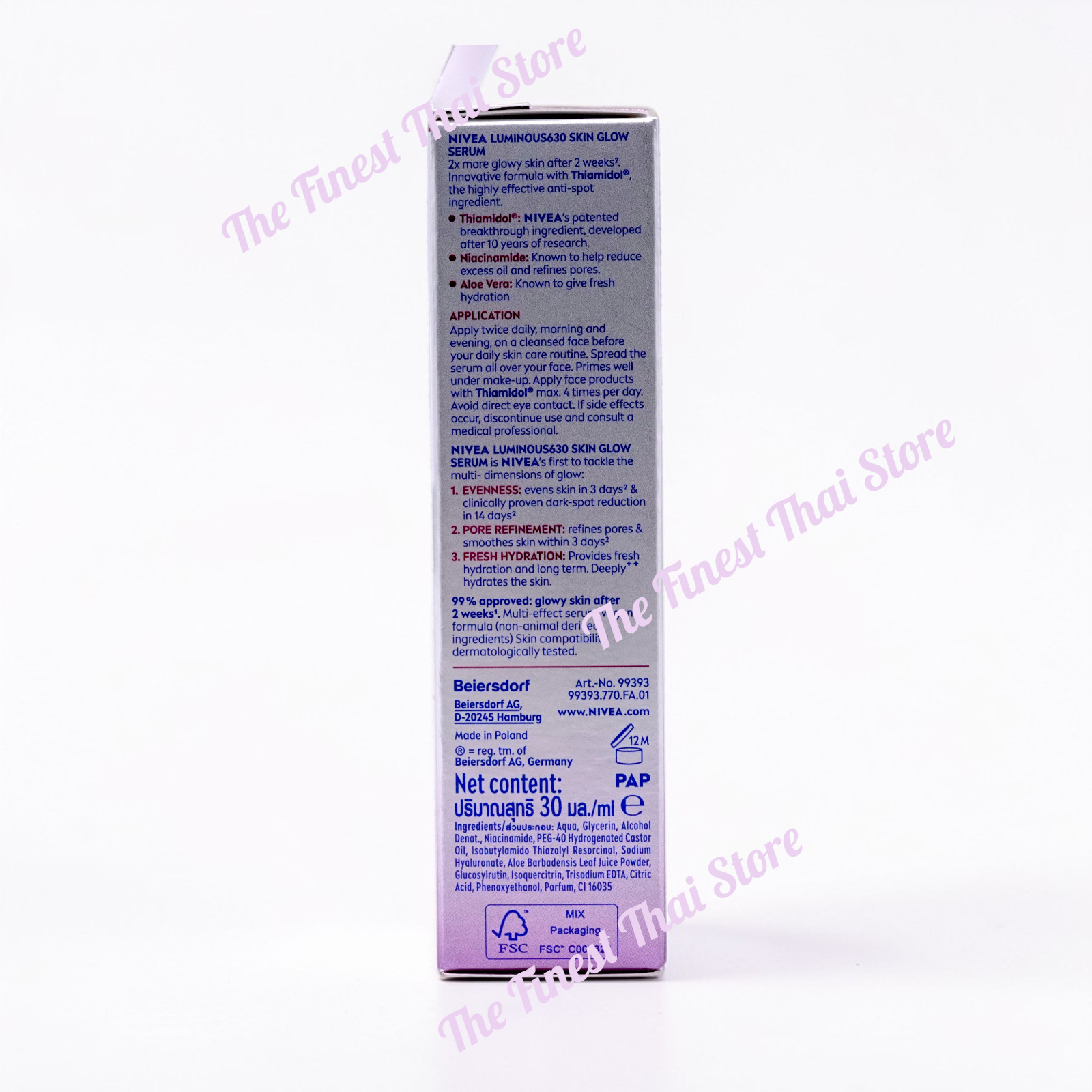 Nivea Luminous630 Skin Glow Serum 30ml pack of 2 pieces