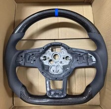 Carbon Lenkrad Blau Leder für VW Golf 7 GTI GTD R 2013-2020 Polo GTI Passat