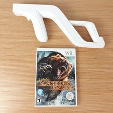 Cabelas Dangerous Hunts 2013 Nintendo Wii Tested w/ Manual & Zapper RVL-A-J-USZ
