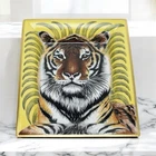 Auth HERMES Tigre Royal Change tray yellow Ashtray porcelain Vide Poche Tiger