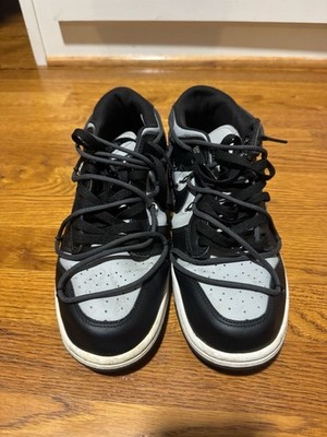 rep Off-White x Nike Dunk Low Retro Sneakers Black Grey