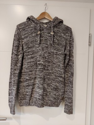 Desires Damen Pullover Winterpullover Gr.L Schwarz Weiß Baumwolle