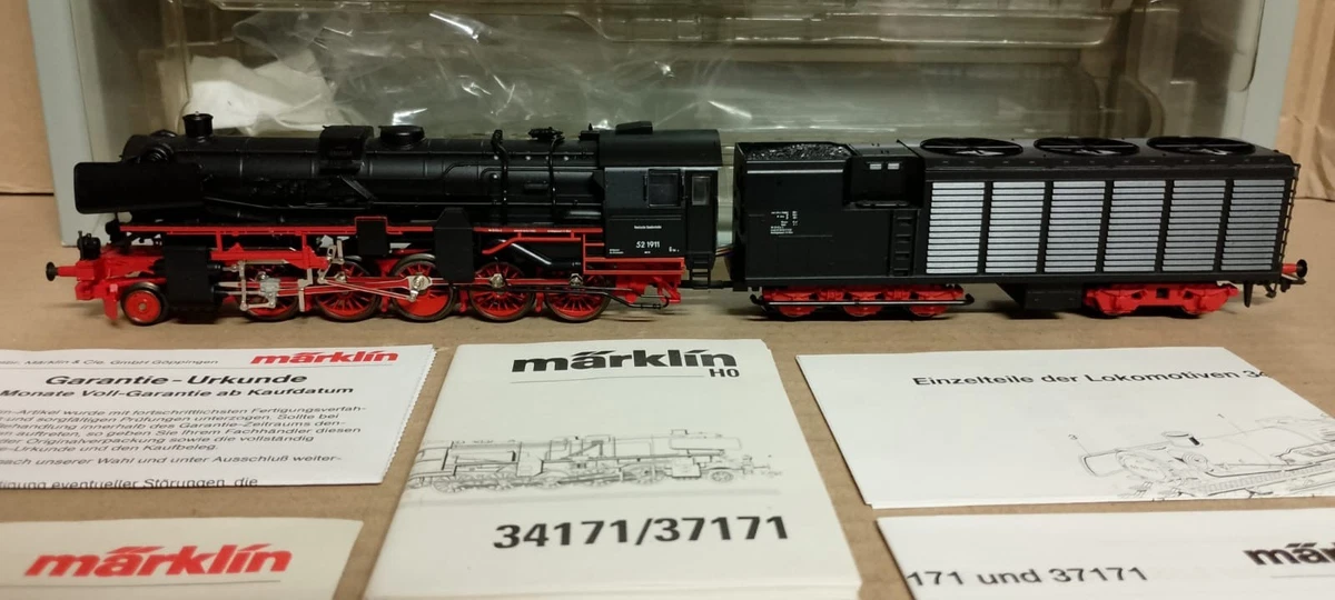 Märklin 37171 Dampflok BR52 191 m Kondenstender DRG Epoche 2 OVP Video XXL Fotos
