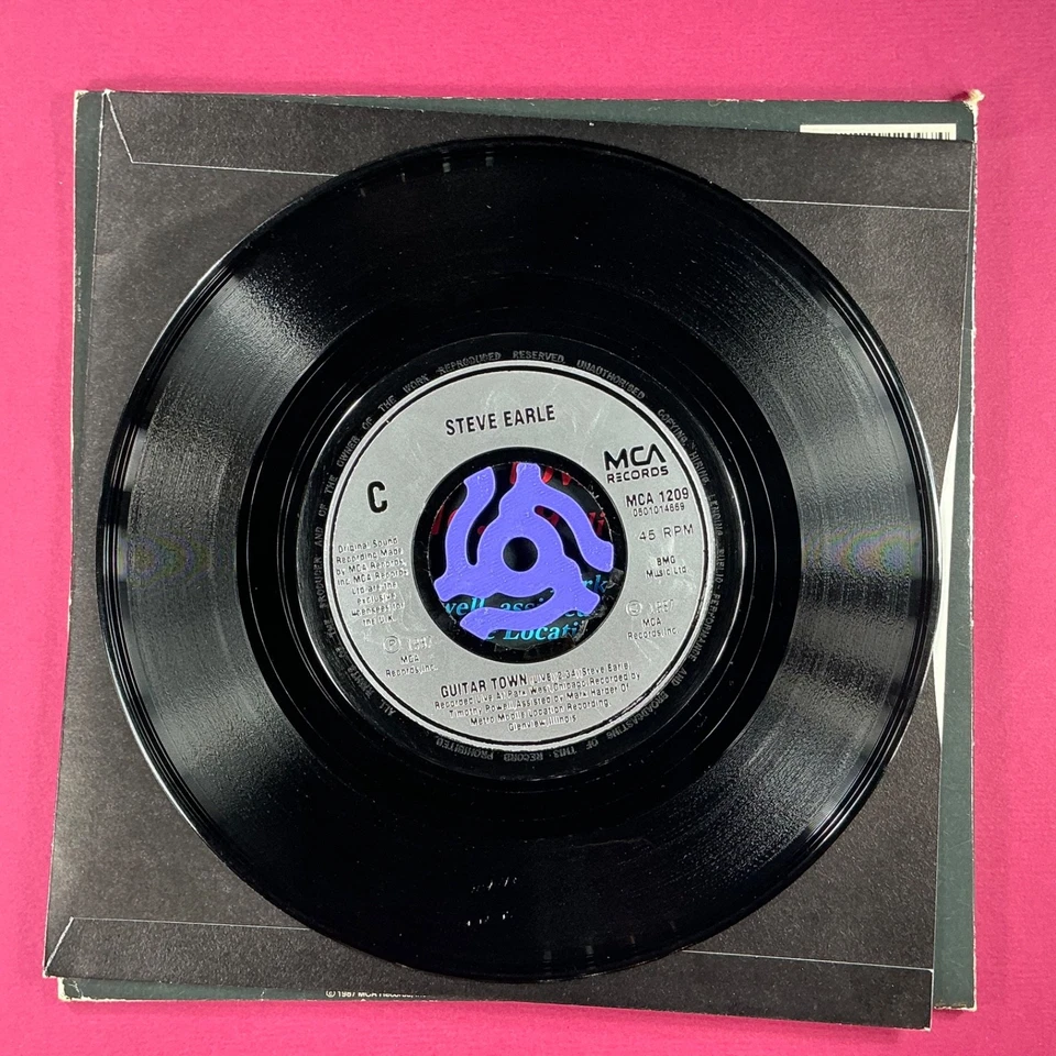 Steve Earle & the Dukes The rain came down  7" Vinyl Double Single MCA Records - Image 4 of 4